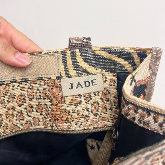 🦒Vintage Jade African safari inspired animal print tapestry tote bag - Picture 8 of 12